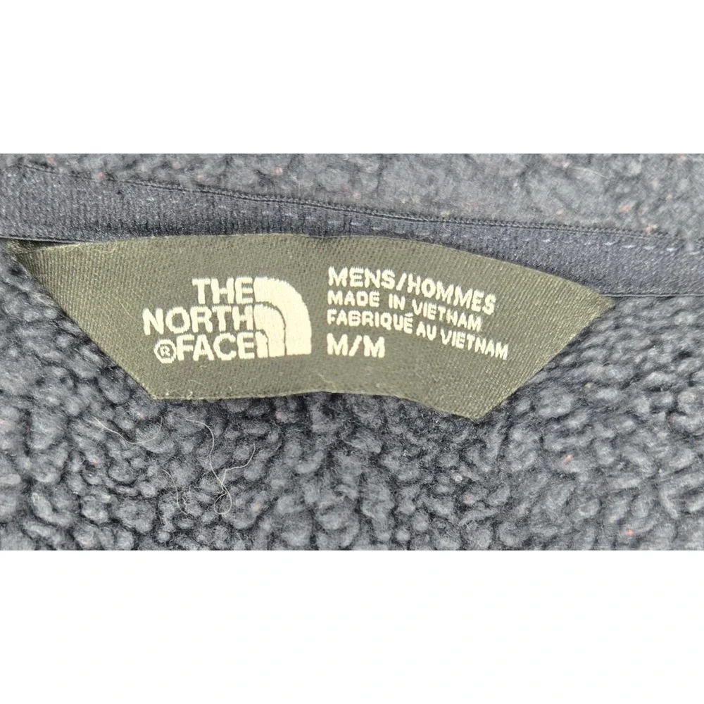 The North Face Jacket Mens M Timber Full‎ Zip TNF Fleeced Lined Blue Gorpcore